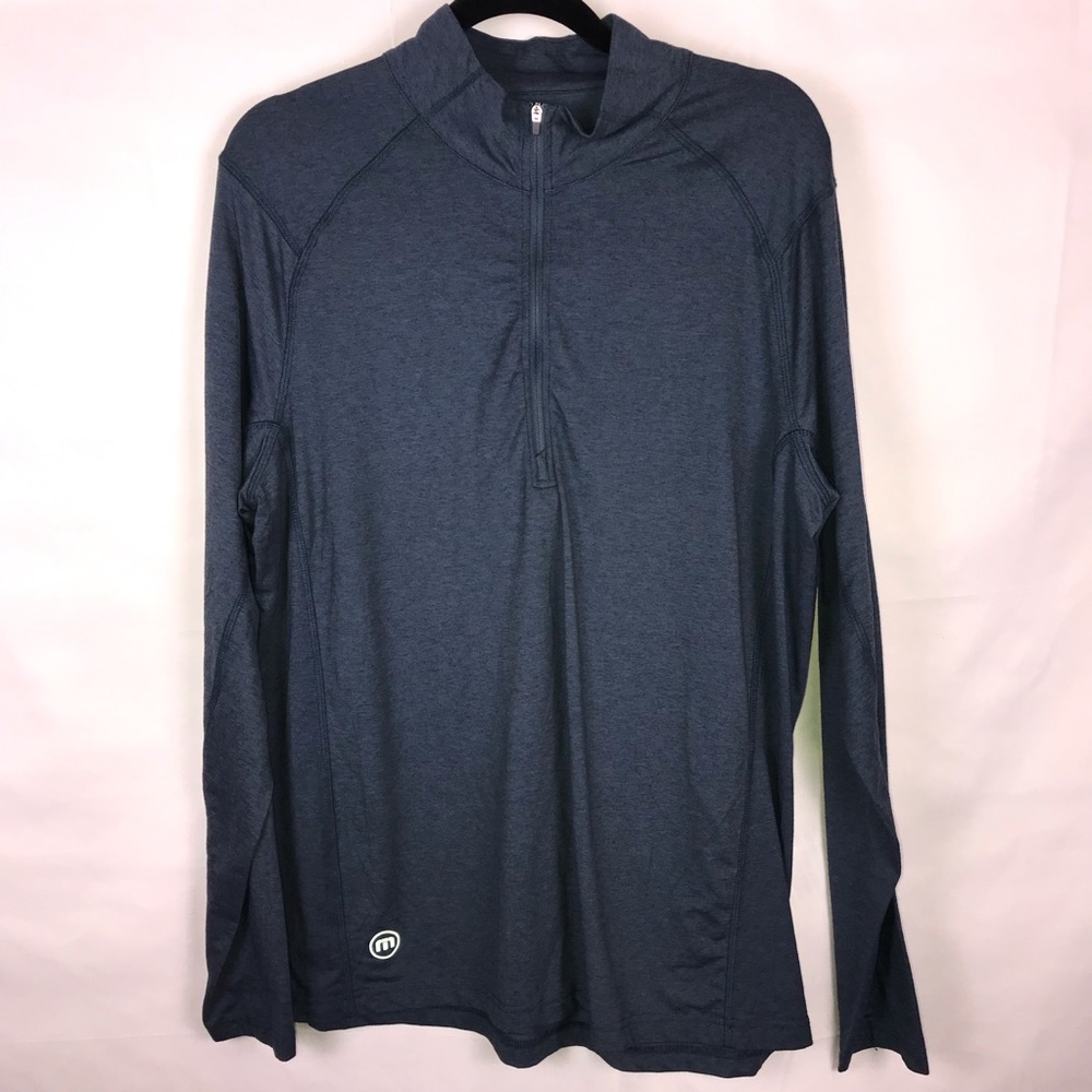 Travis Mathew Blue Half Zip LightWeight Pullover